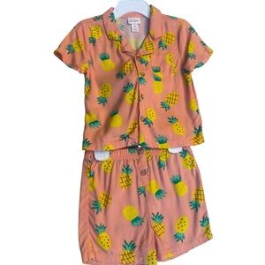 Cat & Jack Pineapple - Peach Matching Set